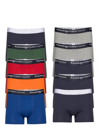 Maple 10-Pack Underwear - Gots/Vega Boxerkalsonger Blå Knowledge Cotton Apparel