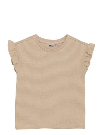 Daily 7 T-Shirt Glitter Stripe - Beige - 104