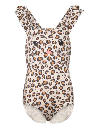 Swimsuit Sg Aop Leo W Dot And Patterned Lindex