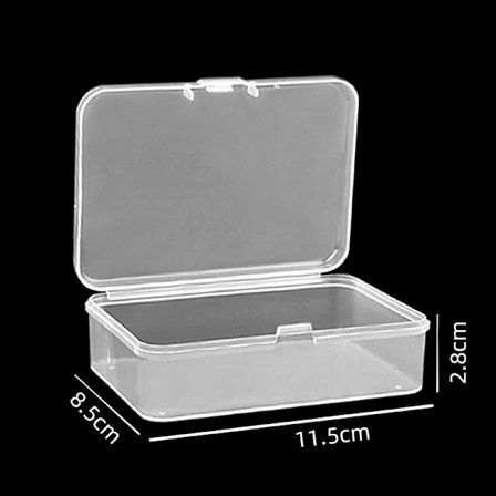 PP läpinäkyvä laatikko, suorakaiteen muotoinen säilytyslaatikko, neliömäinen case , pyöreä