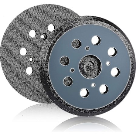 2 st 125 mm 8-håls krok och ögla orbital slipdyna ersättning slipdyna (blå)