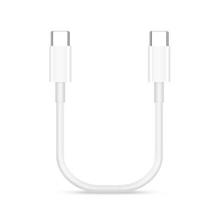 60W 20cm Kort Typ C-kabel USB C till TypeC Snabbdatalinje För Telefon 15 Mobiltelefon
