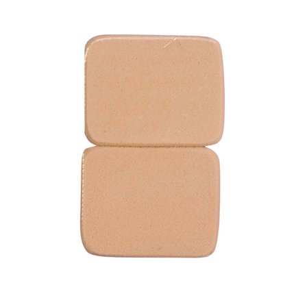 Bristol Novelty Kosmetiska Svamp (2-pack) One Size Beige