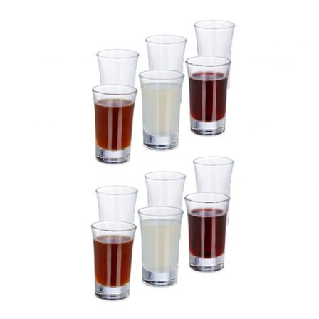 Shotglas 4cl set om 12 st