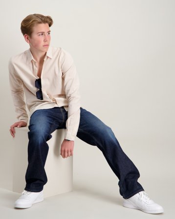 RYVLS Jackson Linen Shirt Beige Skjorter Gutt - Kids Brand Store