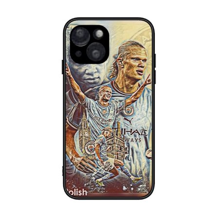 Man City FC Erling Haaland 2022/23 Førstelag Myk Gel Deksel Kompatibelt Med iPhone 15 Pro Max