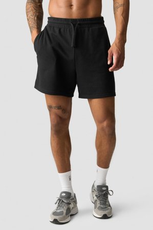 ICANIWILL - Everyday Unbrushed Relaxed Sweat shorts Black- Sport kurze hose - Herren - ICIW