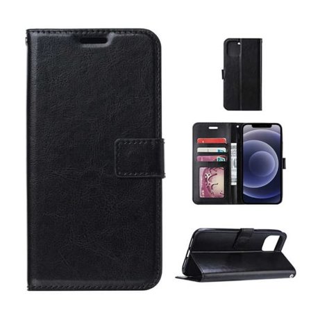 iPhone 13 Mini Plånboksfodral Svart Läder Fodral