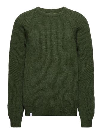Viaborg Knit Stickad Tröja M. Rund Krage Grön Makia