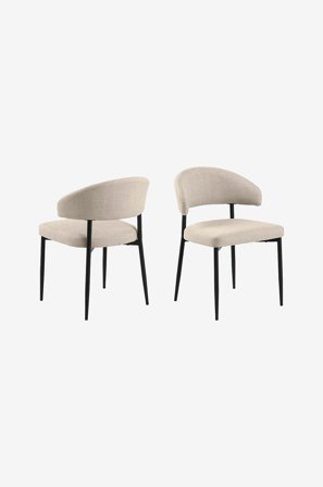 NORDFORM - Spisebordsstol Edina 2-pak - Natur - Stole - Fra Homeroom