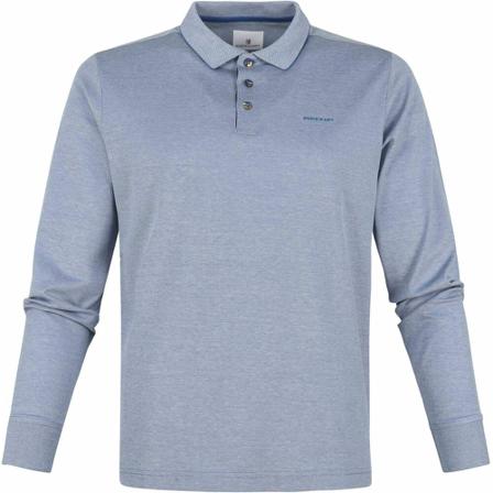State of Art Longsleeve Polo , Blauw , Heren , Maat: M