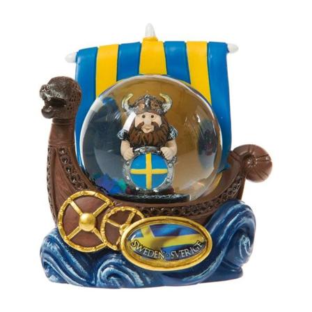 Sn glob Souvenir Vikingskepp Viking med sk ld Multicolor