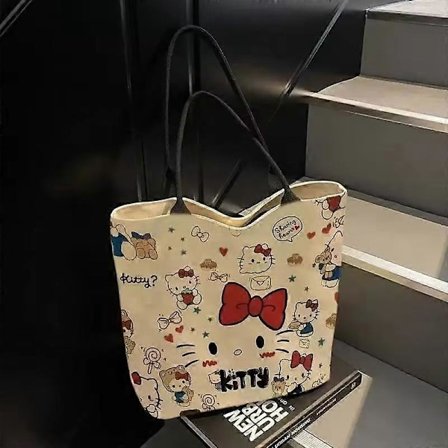 Sanrio Hello Kitty Olkalaukku Söpö Sarjakuva KT Kissa Käsilaukku Tyttöjen Reppu Koululaukku Lomalahjat[HK]