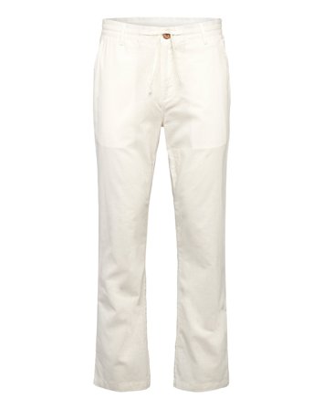 Akjan Cot/Linen Ela Pants White Anerkjendt