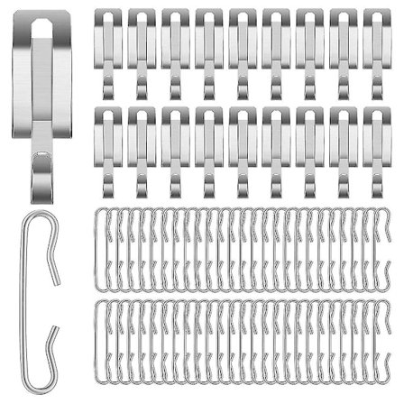 Varmekabel Takklemmer Avsmelting Og Avstandsstykker Kit Takklemmer Varmeelement Klemmer Kit Varmebånd Klemmer Kit A(Sølv)