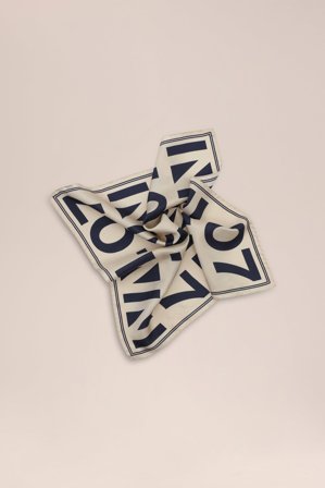 NN.07 Tact Halstørklæde Herre Blå Silk