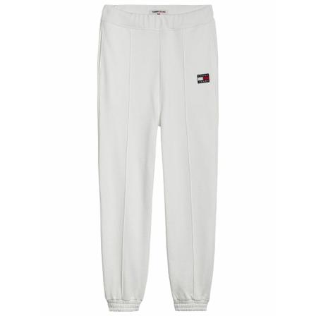 Tommy Jeans, Relaxed Hrs Badge Sweatpants Wit, Dames, Maat:M