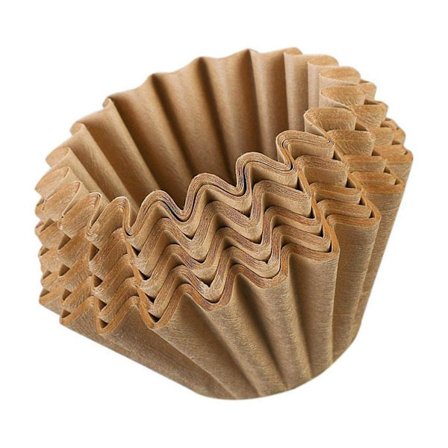 50 stk. kaffefilterpapir kurvfilter kaffeverktøy kurvfiltre papir for kaffemaskin L