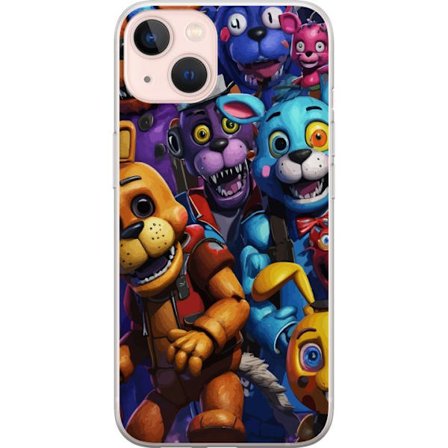 Yhteensopiva Puhelinkuori Apple iPhone 13 Värikkäät animatronics-hahmot, jotka on inspiroitu Five Nights at Freddy's -pelistä, intensiivinen katse, ne