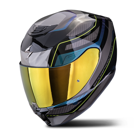 Casco Integral Scorpion EXO-391 Leo Negro/Azul M