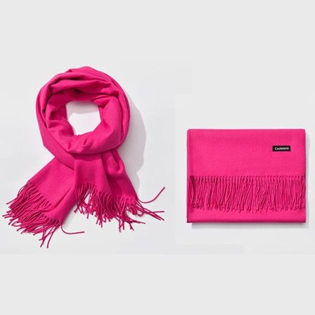 Starkrosa sjal scarf viskos