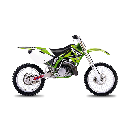 Kit Adesivi Completo Blackbird Dream 4 con Coprisella Verde-Nero-Bianco - Kawasaki KX 250 1994-1998