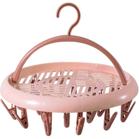 Multifunktionelt Tørrestativ Multi-klemme Sokker Balkon Foldbar Underbukser Multi-purpose Husholdning Multi-hoved Tøjstativ