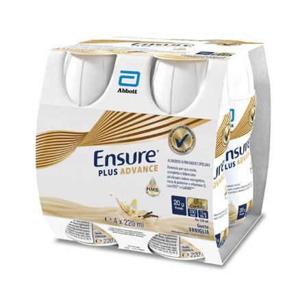 Ensure Plus Advance Vaniglia 4x220ml - Nutrizione Completa