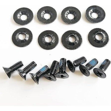 Ruuvit snowboard-siteisiin, hopea/musta Sopii snowboard-siteisiin Hiihtotarvikkeet Ulkoiluurheilu Varaosat