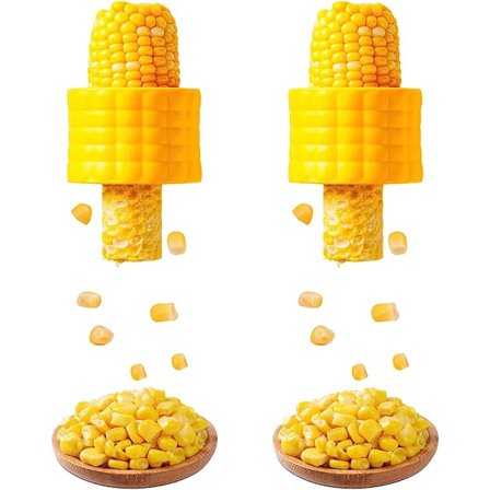 Majsskærer, majsskræller, majskernerfjerner, majstærsker med rustfrit stålblad (2 pak)