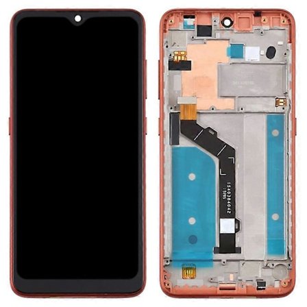 Til Nokia 6.2/Nokia 7.2 Grade C LCD-skærm og Digitizer Samling+Ramme Udskiftningsdel-[D]