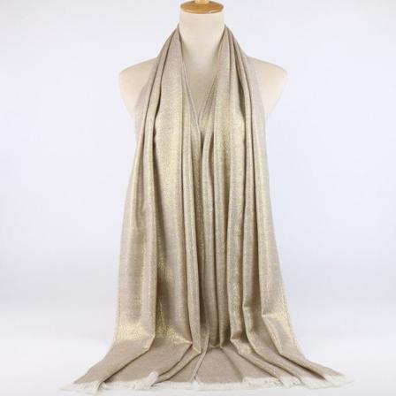 Dam Scarf Sjal 2022 Höst och vinter Tofs Varmt solskydd Casual 19# light khaki gold 180cm