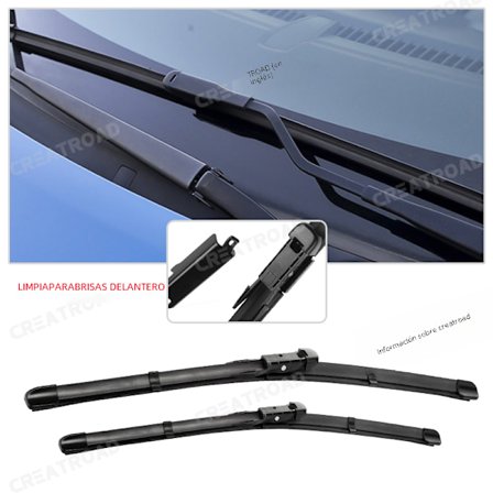 Högkvalitativ ABS-plast vindrutetorkarset kompatibel med Seat Ibiza Coupe 6J