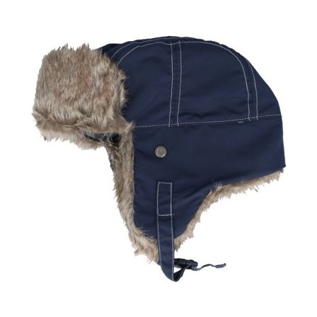 Result - Blå trapper Beanie - Classic Sherpa Hat Midnight Navy Trapper @ Hatstore