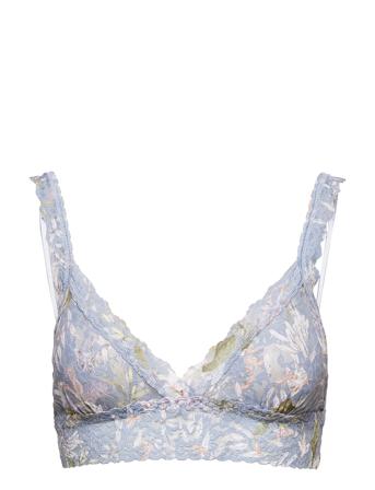 Hanky Panky Signature Lace, Crossover Bralette Lingerie Bras & Tops Soft Bras Triangle Bras Blå Hanky Panky