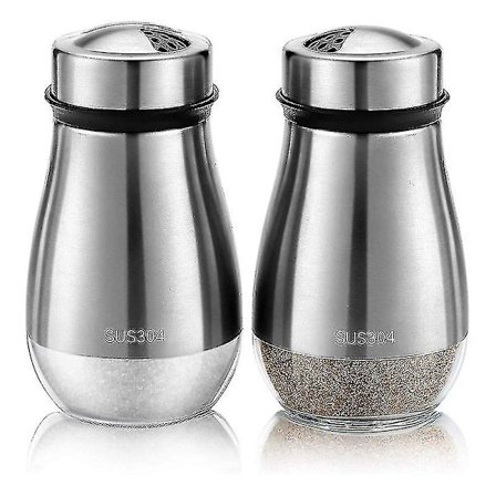 2 st Salt- och Pepparkvarnar - Saltkvarn med Justerbara Hål