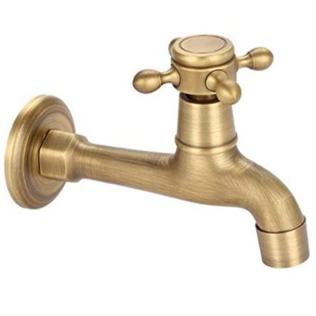 Koppar diskbänk kran vintage förläng brons färg enkel kallvatten tejp kran för diskbänk Mopp pool