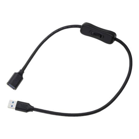 USB 3.0 -pidennyskaapelin johto on pois päältä -kytkimellä Suorapää USB tuulettimen LED-lampulle