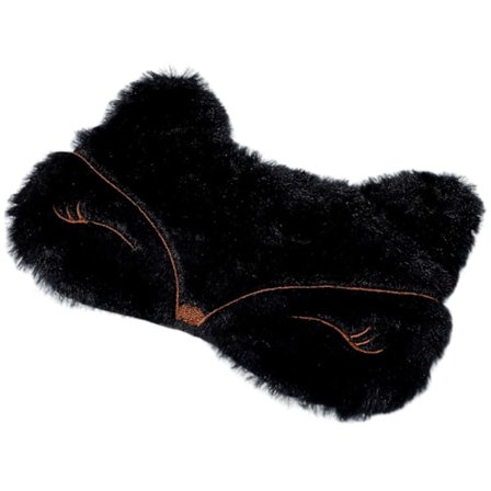 Sort Plys Ræv Sovemaske - Pakke med 2