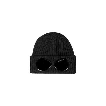 C.p. Company, Goggle Beanie Zwart, Heren, Maat:ONE Size