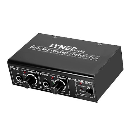 Hifi 2-kanals mikrofonförförstärkare förförstärkare ljud elgitarr basförstärkare