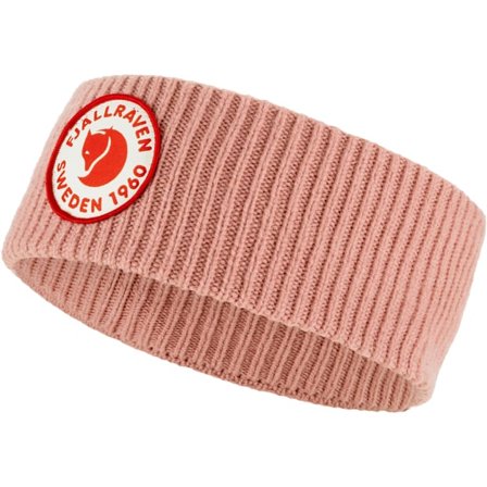 Fjällräven Women's 1960 Logo Headband in Dusty Rose, Wolle