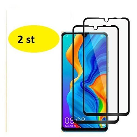 2 st top kvalitet heltäckande skärmskydd för Huawei p30 lite