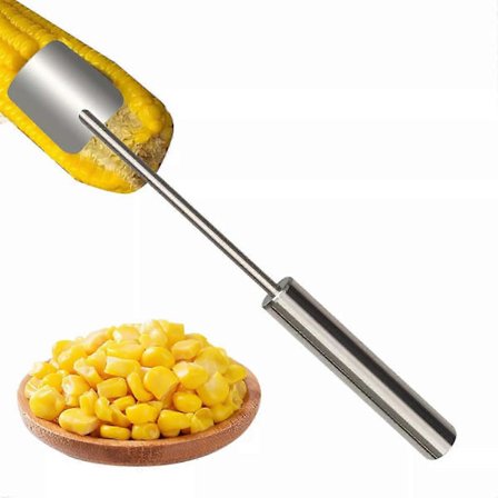 Majsskæreværktøj Tærskerfjerner Langt Håndtag Rustfrit Stål Skærer Hjemmebrug