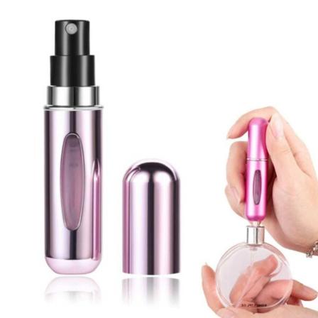 Mini täyttöhajuvesipullo - täytetyt matkakontit 5ml vaaleanpunaista vaaleanpunainen