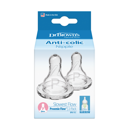 Dr. Brown's Flaskesmokk Narrow, Prematur, 2 stk.