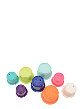 Bath Time Stacking Cups , 8 Pcs. Patterned Magni Toys