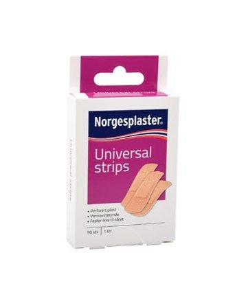 Norgesplaster universal strips plaster økonomipakning 50 stk