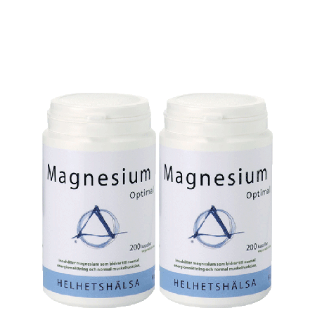Helhetshälsa 2 x Magnesium Optimal, 200 kapslar