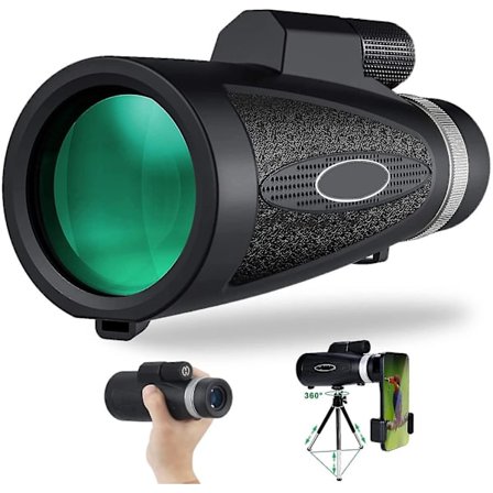 18x62 Monokulært Teleskop, HD Monokulært Sikte Høyeffekt Teleskop, Lavt Lys Nattesyn Bka4 Prisme Fmc Monokulært Teleskop, Vanntett Bærbar For